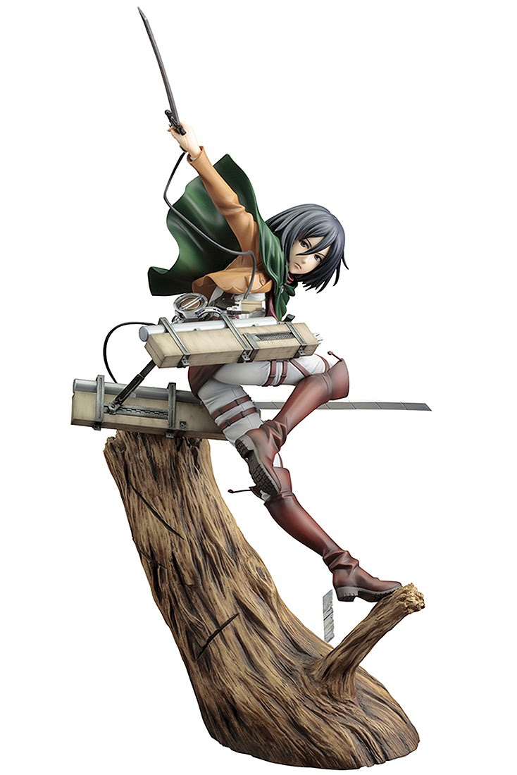 Preorder Kotobukiya Artfx J Attack On Titan Mikasa Ackerman Renewal Package Ver Figure Brown