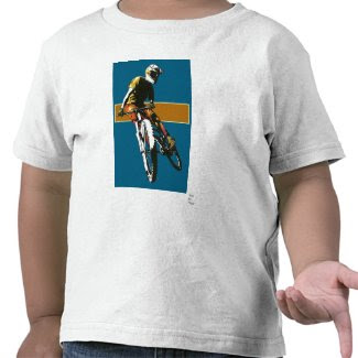Biker2 - Blue/Orange shirt