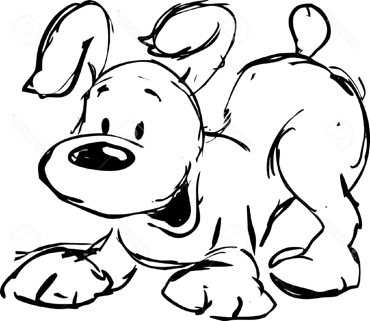 Cute Dog Drawing | Free download on ClipArtMag