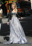 Lindsay Lohan on set