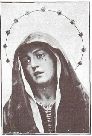 Dolorosa de Pedro de Mena en 1928 en la Iglesia de San Andrés