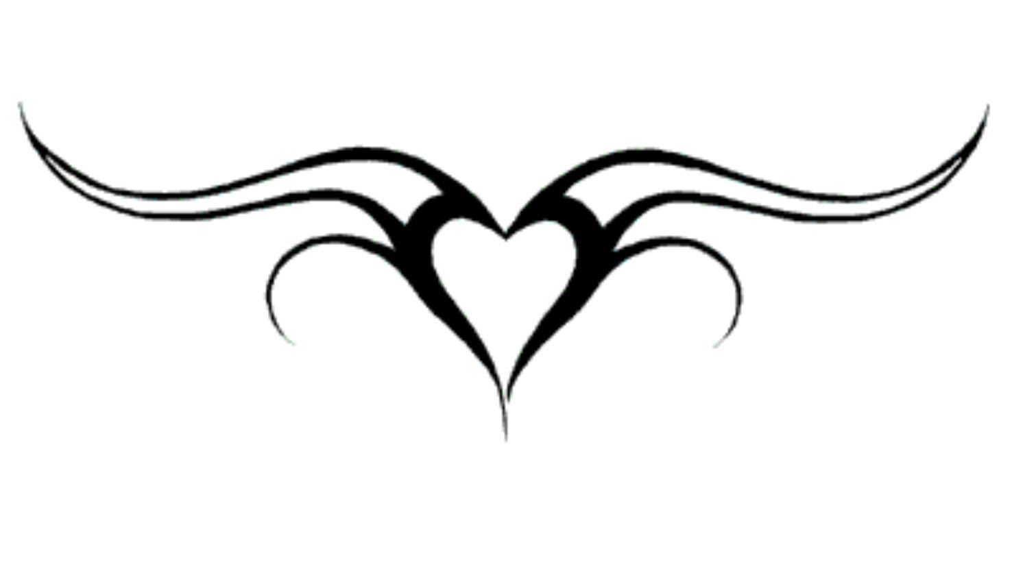 tribal tattoos heart