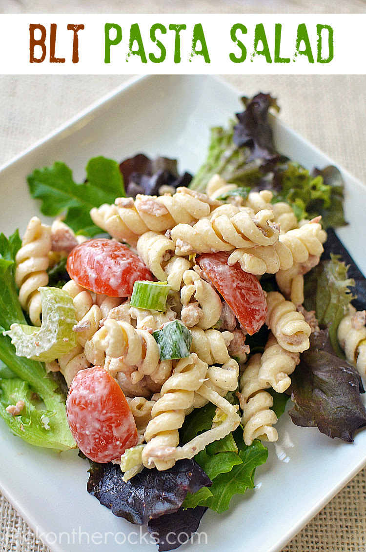 BLT Pasta Salad Recipe - Rick On the Rocks