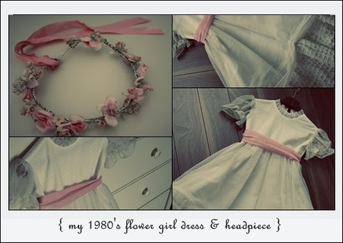 80's flower girl dress