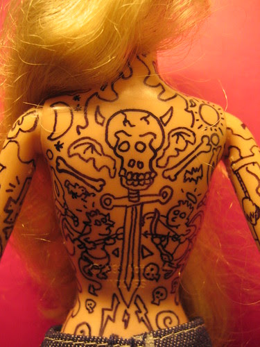 Full back · Barbie's tattoo 