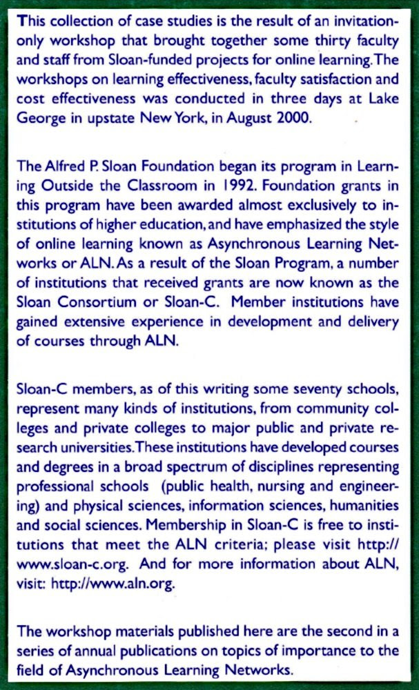 OnLine Education, Volume 2 : Learning Effectiveness, Faculty ...