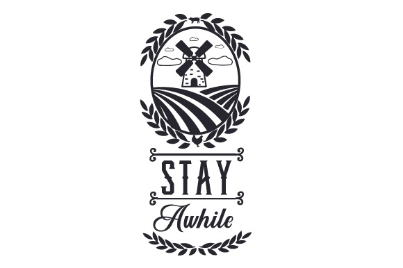 Etsy Download Stay Awhile SVG File cut files for your personal DIY projects