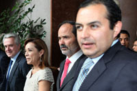 Creel, Vázquez Mota, Madero y Cordero. Foto: Eduardo Miranda