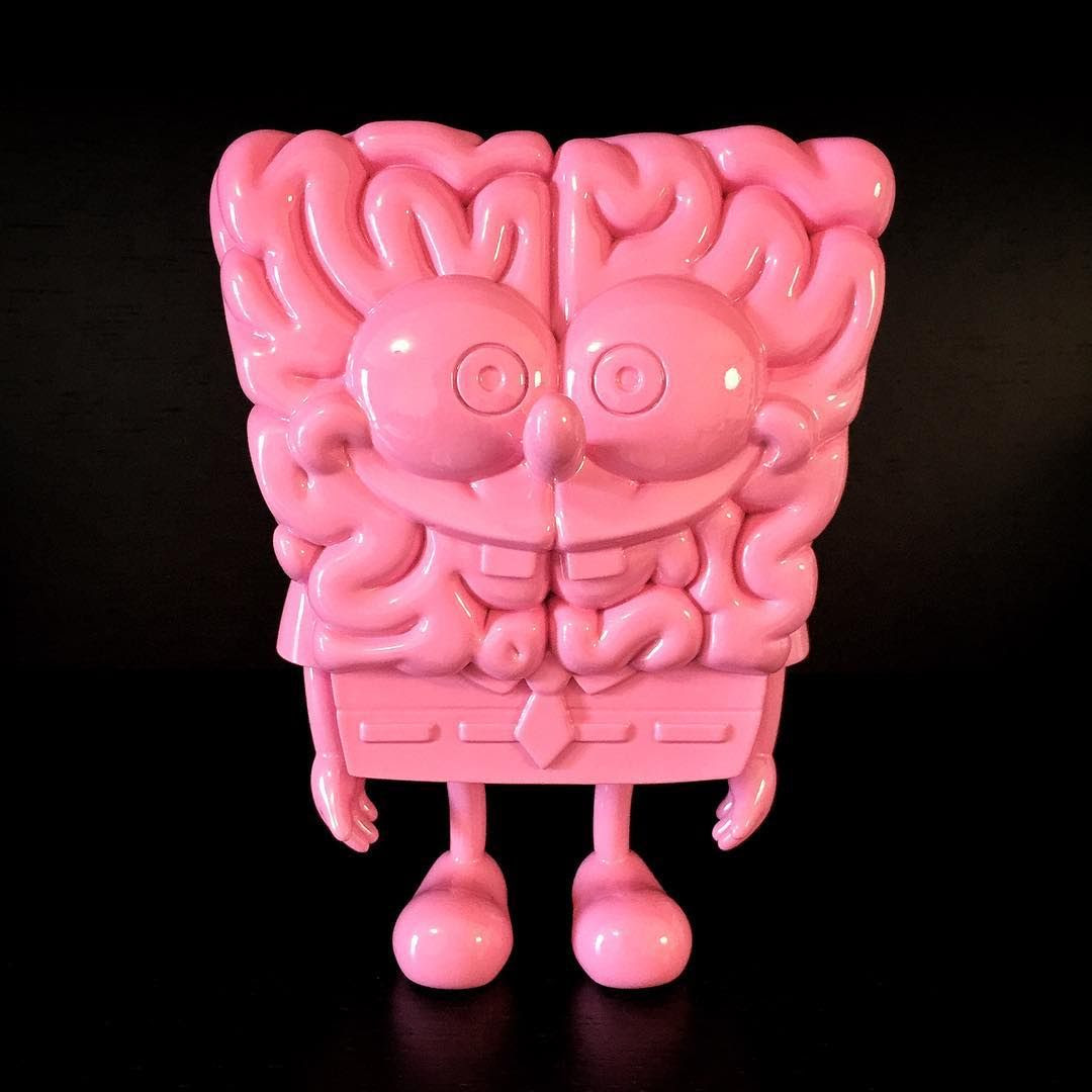 Emilio Garcia × JPS Gallery's "Sponge Brain" in "Classic Pink!"