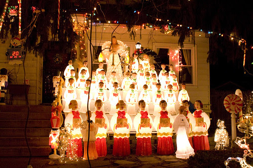 insane local Christmas light display