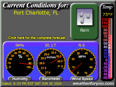 Latest Port Charlotte, Florida, weather conditions and forecast