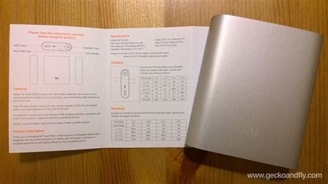 Two types of input ports. XiaoMi 10400 mAh Portable Power Bank Charger Review