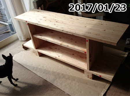 テレビボードをdiy 木材を使った自慢の作品木材通販 無垢材 集成材フリーカット 加工 塗装 床材 のマルトク