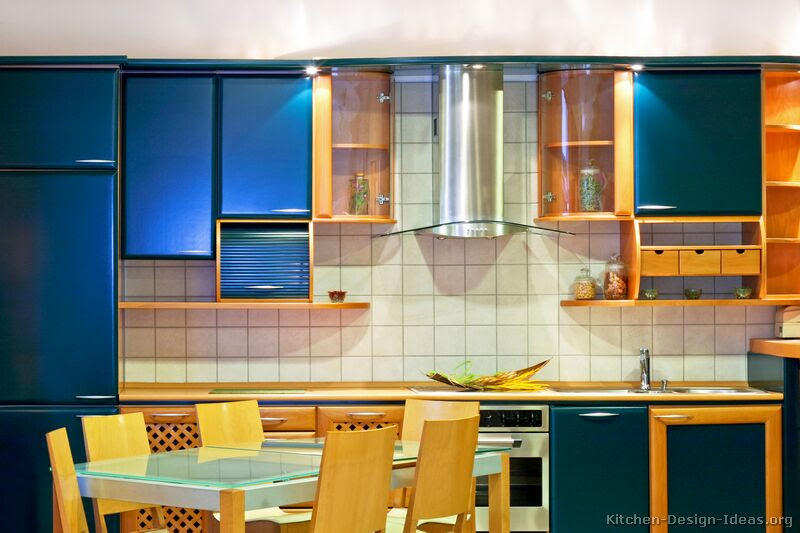  Modern Blue Kitchen Cabinets  Pictures Design Ideas