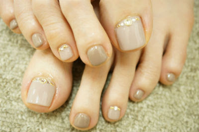 ブラウン ベージュ 大人系シンプルネイル Salon Clover サロンクローバー