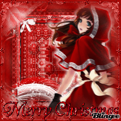 Anime Girl-Merry Christmas/ Chica Anime- Feliz Navidad 