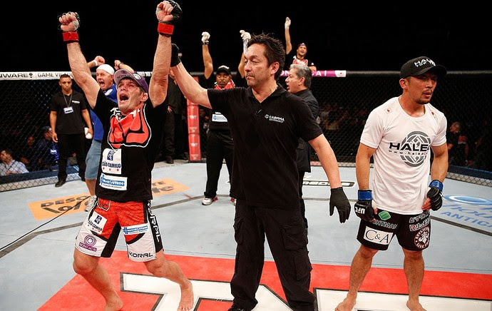 MMA Rodrigo Damm e Mizuto Horita (Foto: Agência Getty Images)