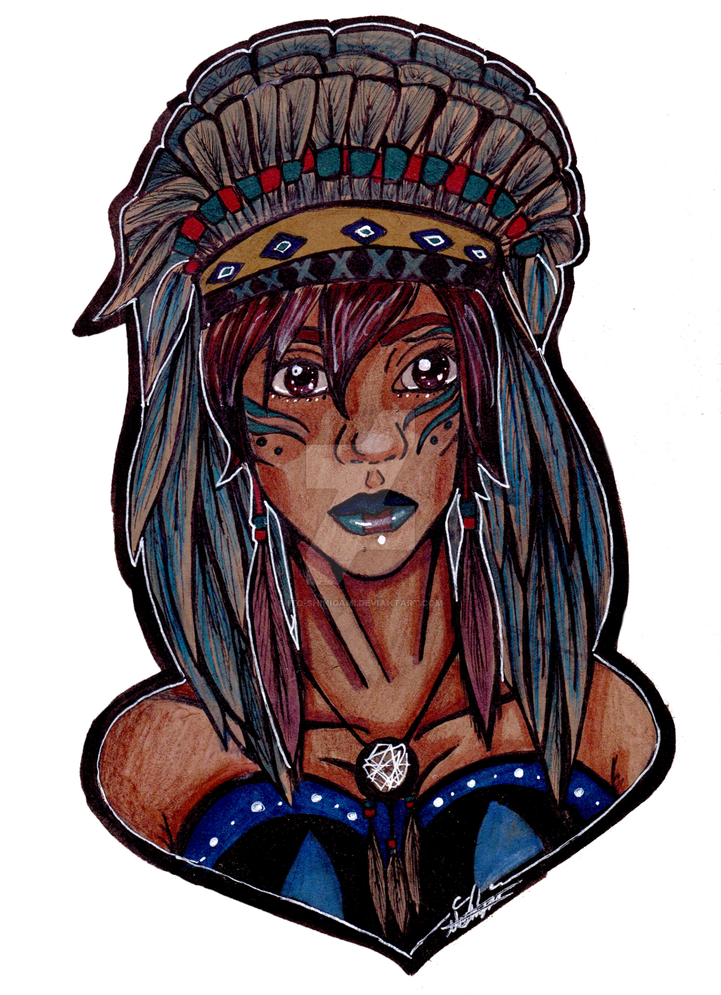 Native Girl Drawing Free download on ClipArtMag Native Girl Drawing Free download on ClipArtMag