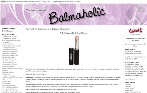 Confessions Of A Balmaholic