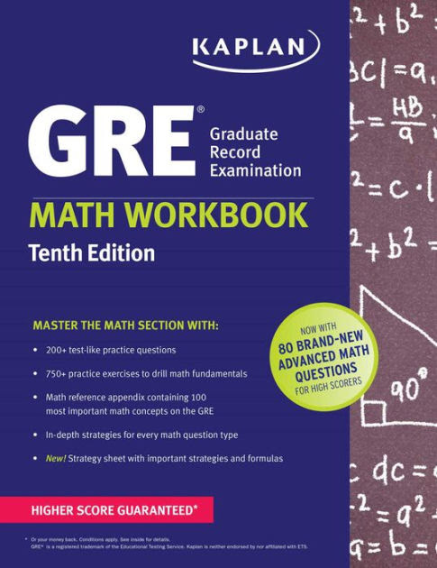 GRE Math Workbook Kaplan Test Prep