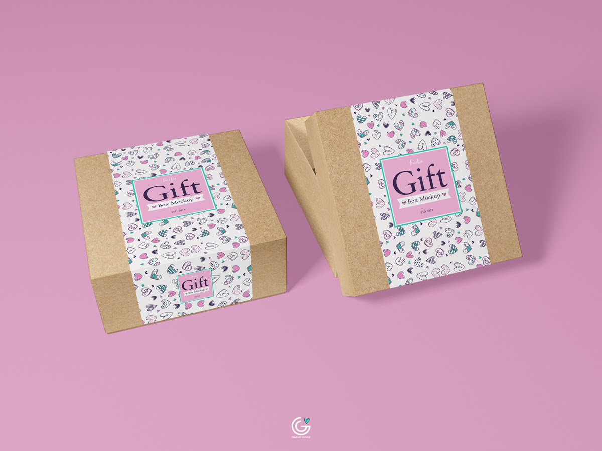 Free Packaging Craft Paper Gift Box Mockup Psd 2018 Graphic Google Tasty Graphic Designs Collectiongraphic Google Tasty Graphic Designs Collection