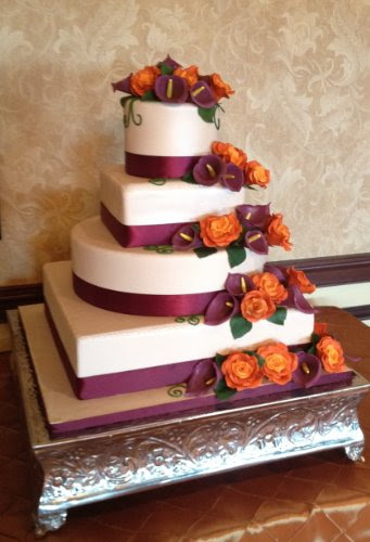 Silver Wedding Cake Stand Square 16