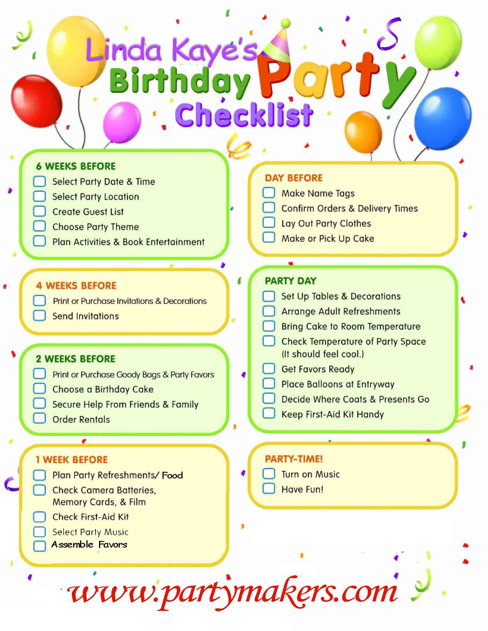 Party Tips Linda Kaye s Partymakers Party Tips Linda Kaye s Partymakers