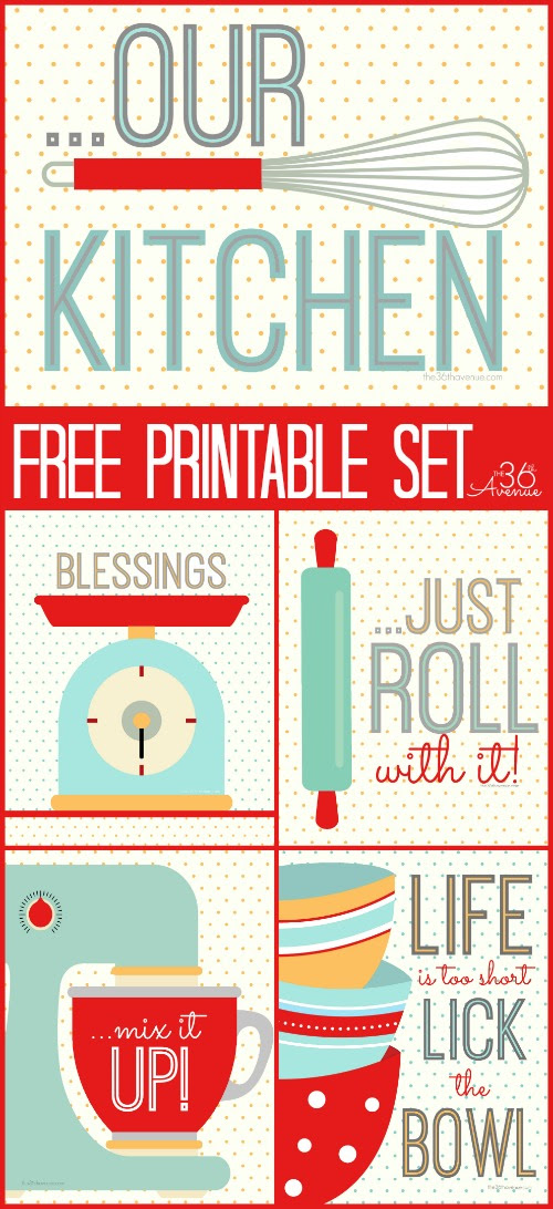 Free Printable Kitchen Set The 36th AVENUE Free Printable Kitchen Set The 36th AVENUE