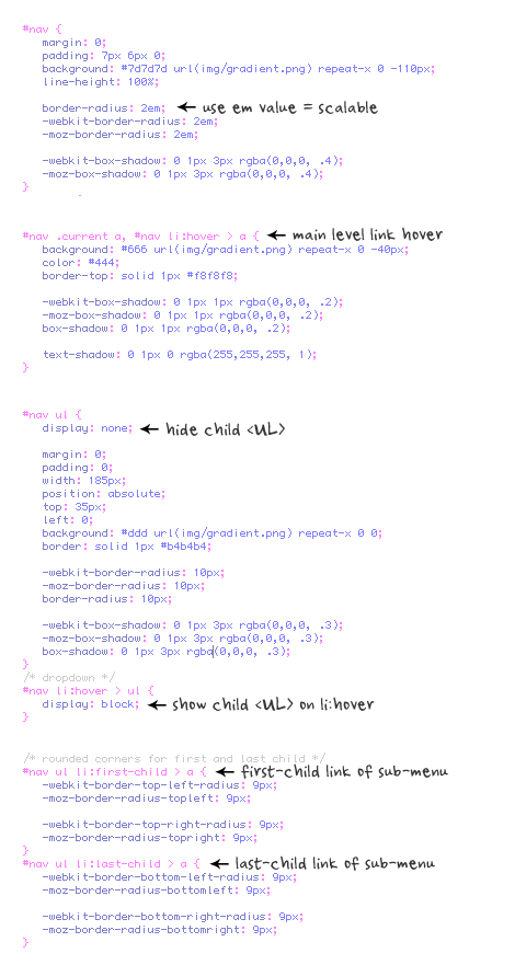css code