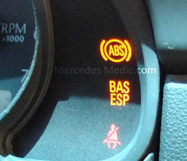 Mercedes ESP light warning - How to RESET it yourself