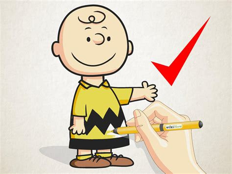 draw charlie brown  steps  pictures wikihow