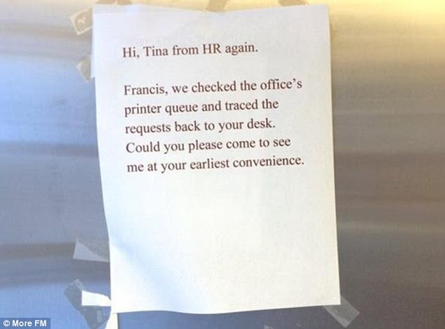 'Dear Sandwich Thief' sign on office fridge sparks kitchen 'Dear Sandwich Thief' sign on office fridge sparks kitchen
