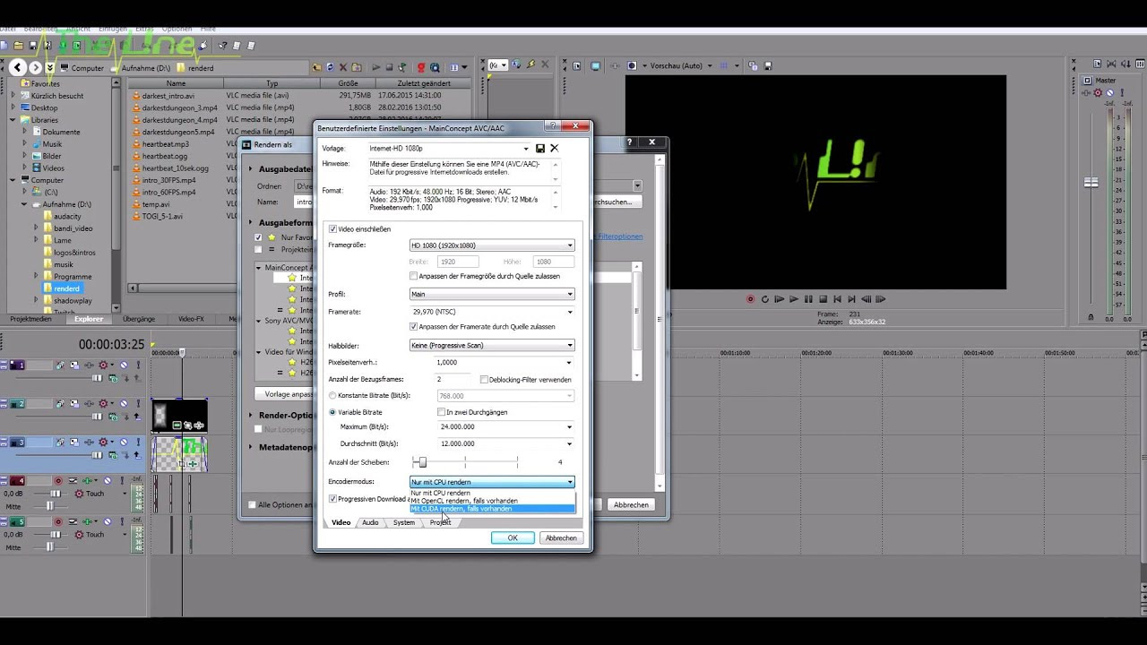 Cmo Renderizar Un Vdeo 1080p O 720p A 60 Fps Con Sony