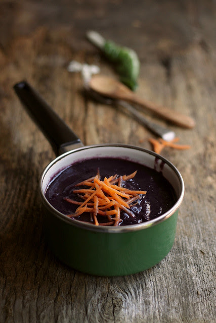Black carrot soup