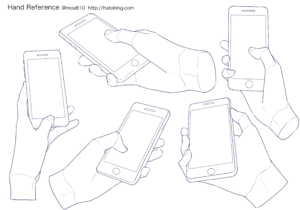 手のイラスト資料集 Hand Reference Hato King