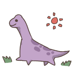 ゆるい恐竜さん2 Lineスタンプ 咲田みちる