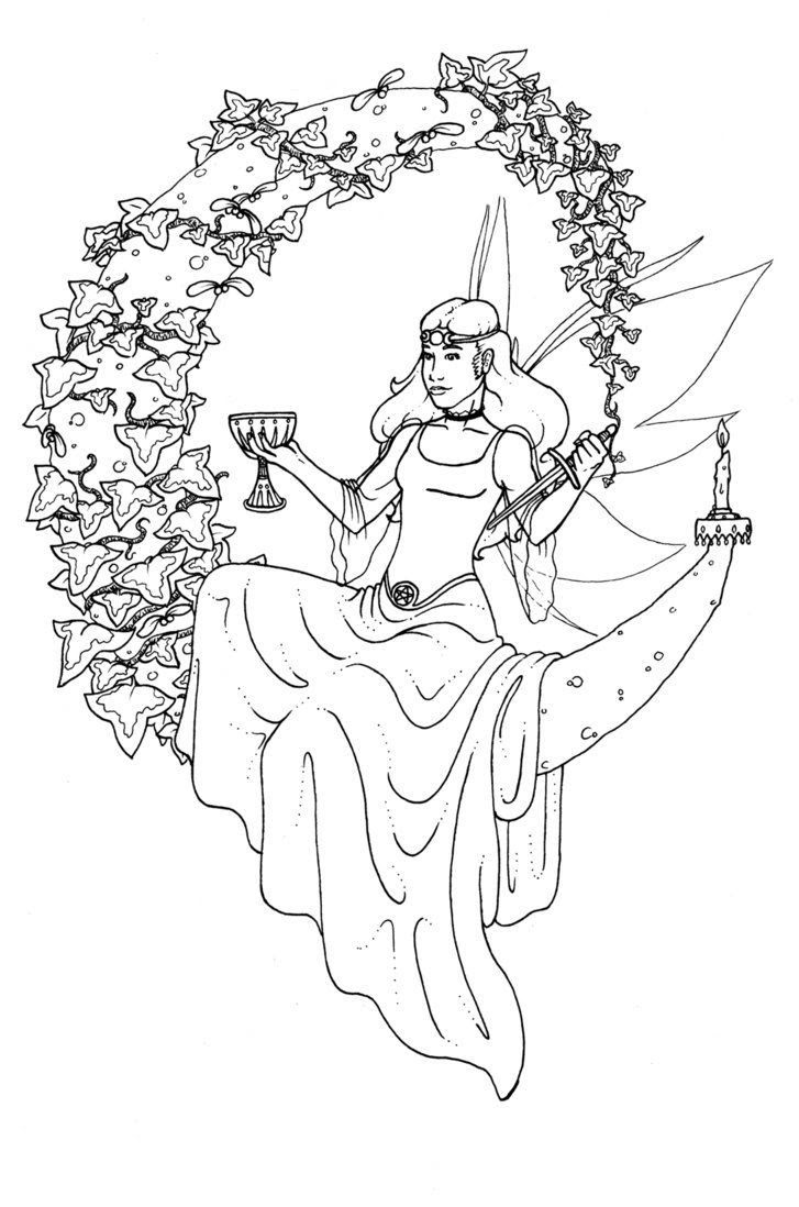 Download Printable Wiccan Coloring Pages - Coloring Home
