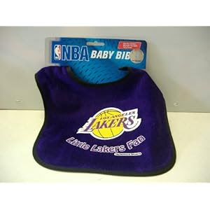 LA Los Angeles Lakers NBA Basketball Team Infant Baby 2-Tone Snap Baby Bib