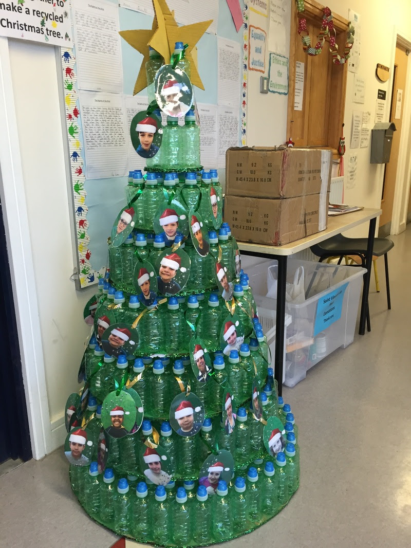 Second Class Recycled Christmas tree competition Second Class Recycled Christmas tree competition