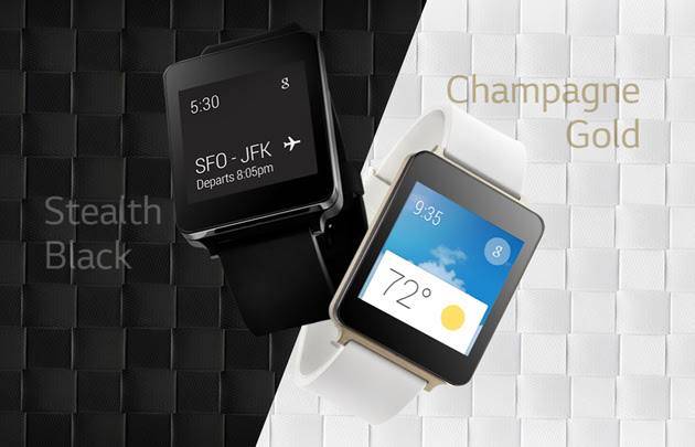 LG G Watch ساعة إل جي تتوفر بلونين و شاشة لا تنطفئ