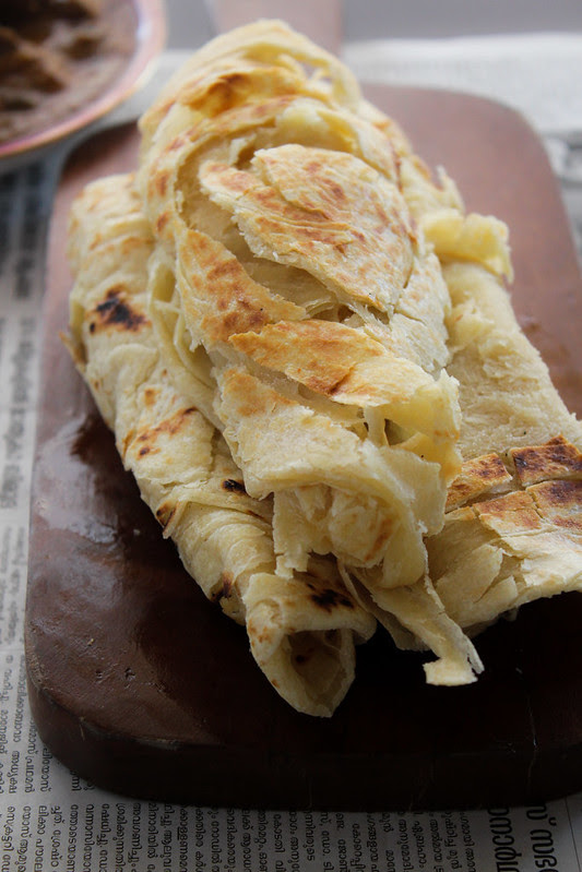 Homemade Kerala Porotta