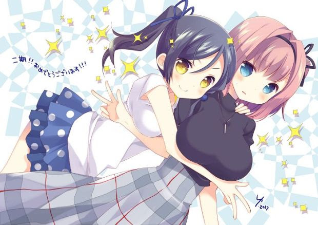 New Game に スロウスタート 篤見唯子先生の応援イラスト おた スケ