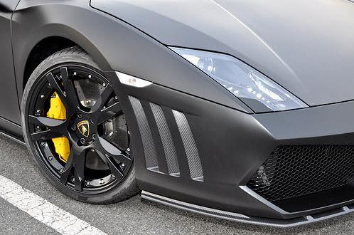 Beautiful Enco Lamborghini Gallardo LP560 in matt black Front side view