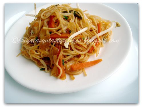 Stir fried Spaghetti (Chinese style)