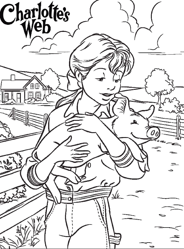 Charlottes Web Coloring Pages - Coloring Home