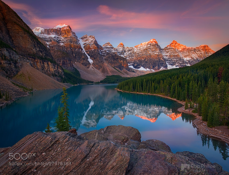 Photograph Moraine Lake Sunrise by Chip Phillips on 500px