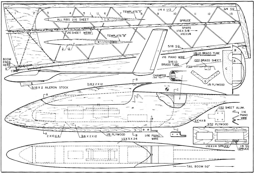 Woodwork Rc Glider Plans PDF Plans