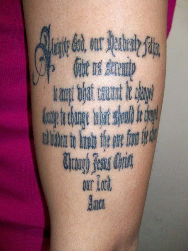 prayer tattoo. makeup prayer tattoos.