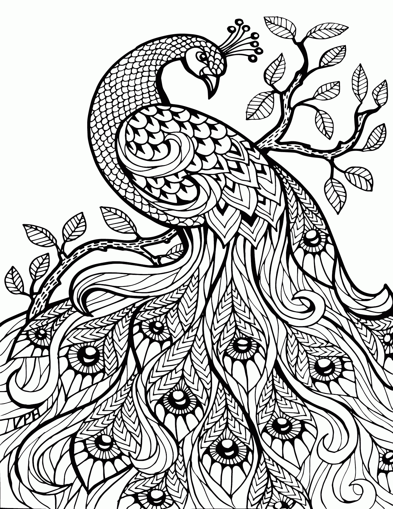 Download Free Coloring Pages For Adults Printable Easy To Color Animals - Coloring Home