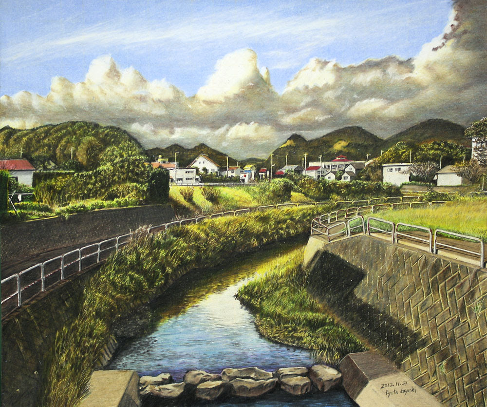 Ryota S Works 色鉛筆 王道の風景画を描いてみる